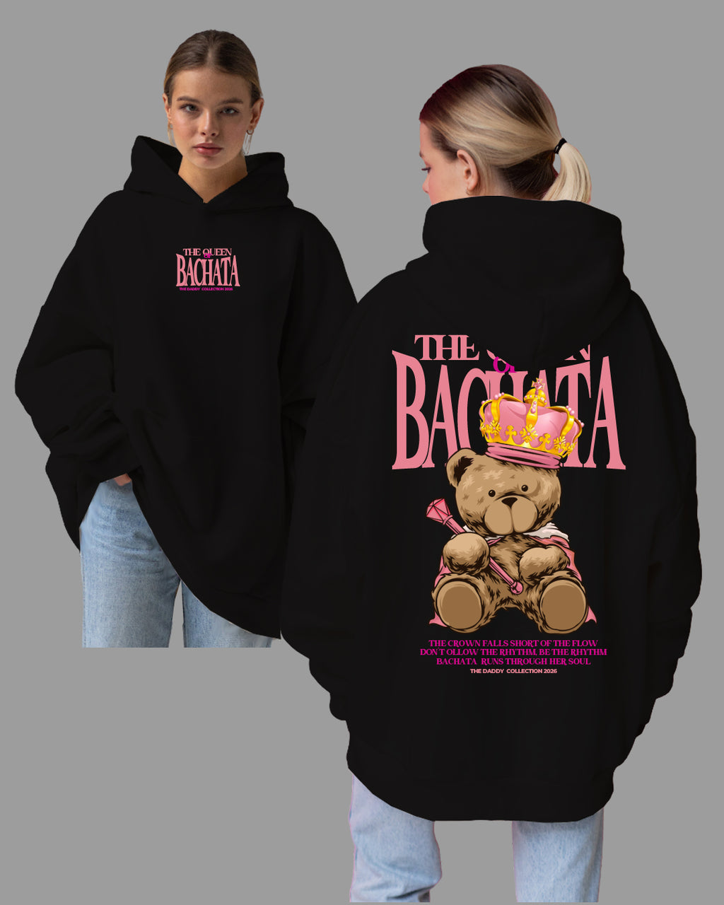 hoodie oversize The Queen of Bachata